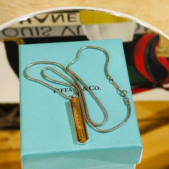 🔥 Tiffany & Co. Necklace 925 Sterling Silver w/ Box Size 18” - Picture 8 of 10